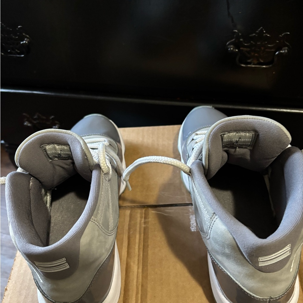 Jordan Gray and White Sneakers - Picture 2 of 6